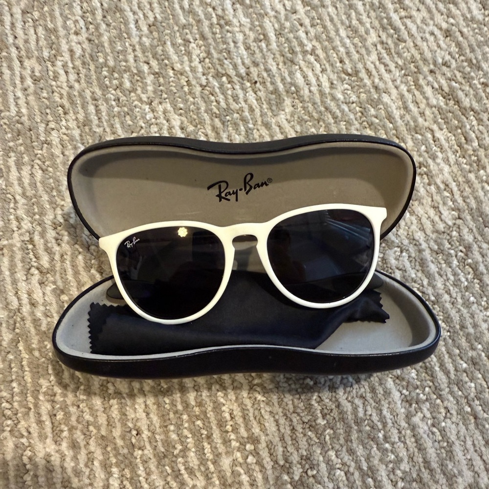 Ray Ban Sunglasses White rim